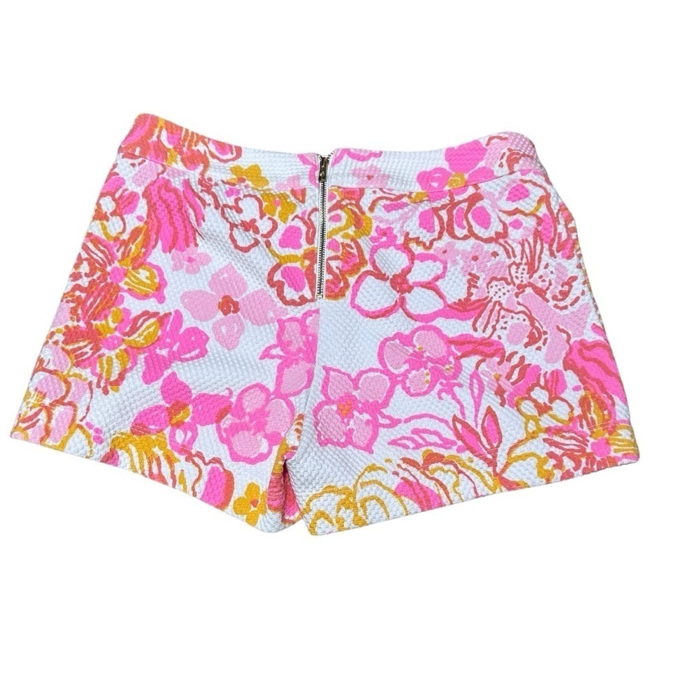 Lilly Pulitzer Floral Pink and Orange Shorts Size 0